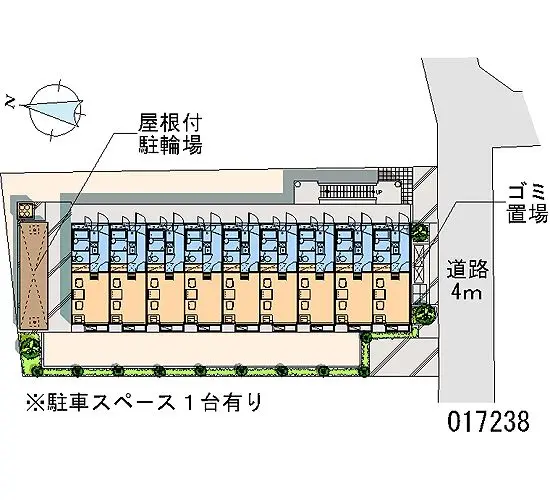 ★手数料０円★福生市加美平　月極駐車場（LP）